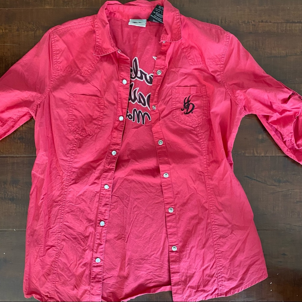 Harley Davidson Button Down
